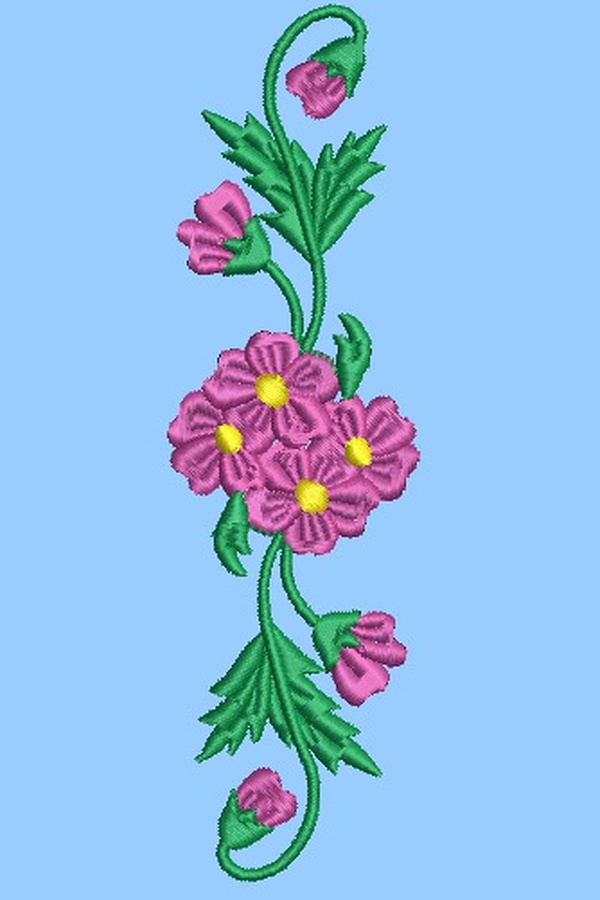 Дизайн машинної вишивки Квіти